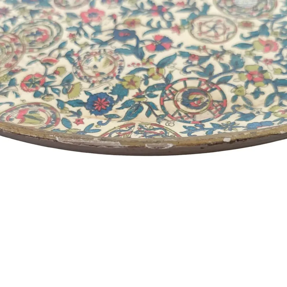VTG Alfred E. Knobler Alcohol Proof Tray Japan Decorative Floral Design 14x12